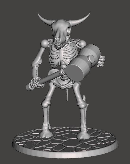 Skeleton Warrior Beastman Cow/Bull - WarHammer
