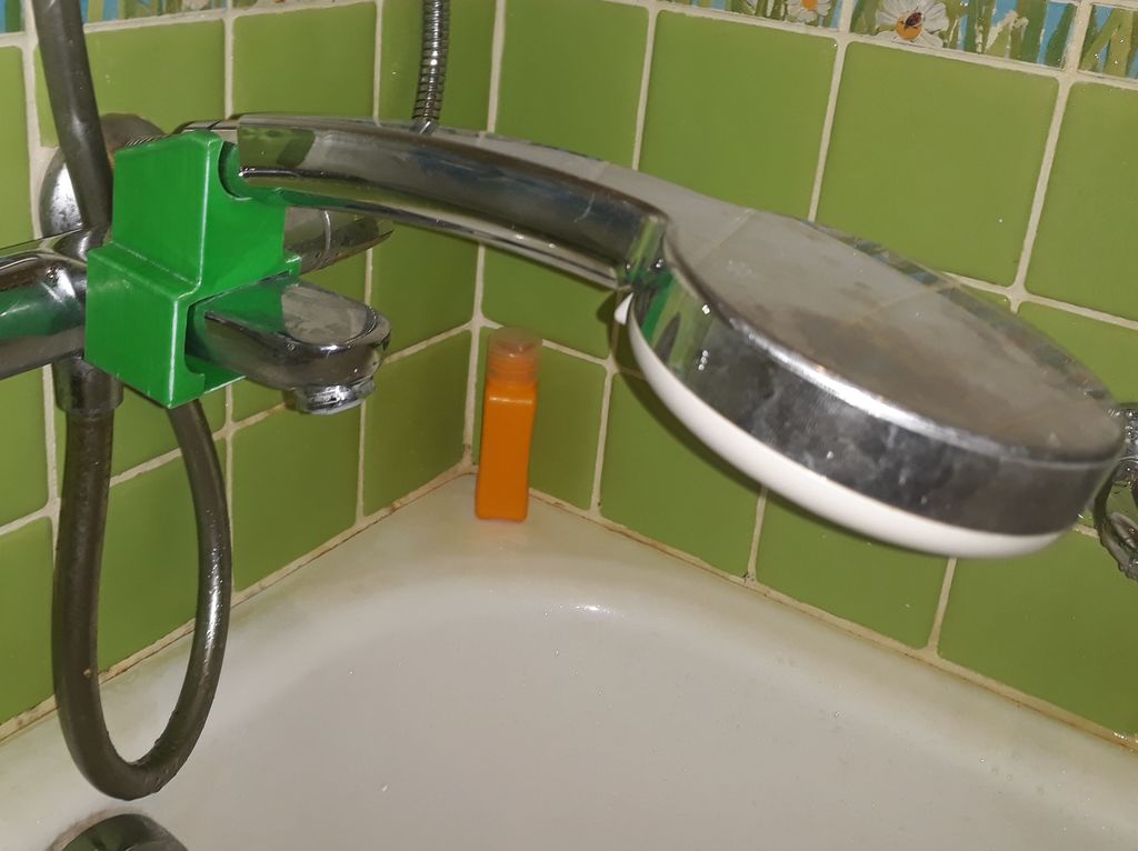 Faucet shower head holder