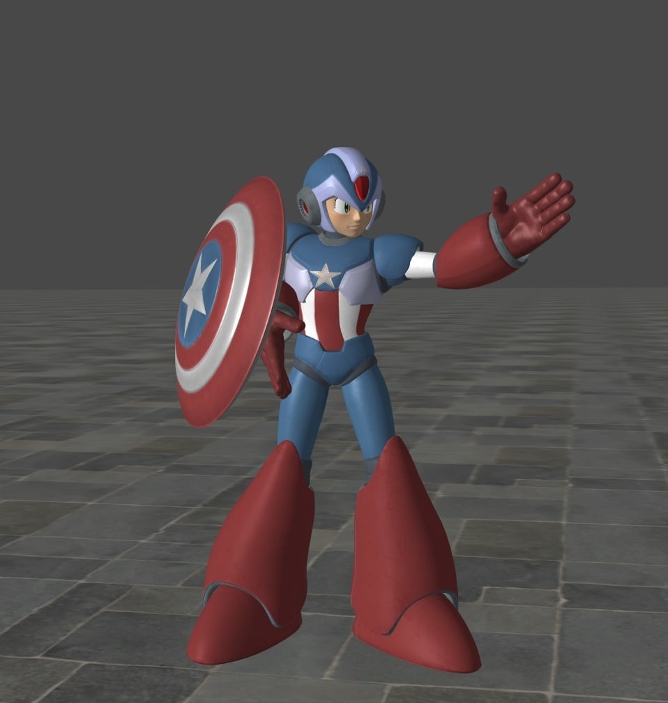 Megaman Capt America 