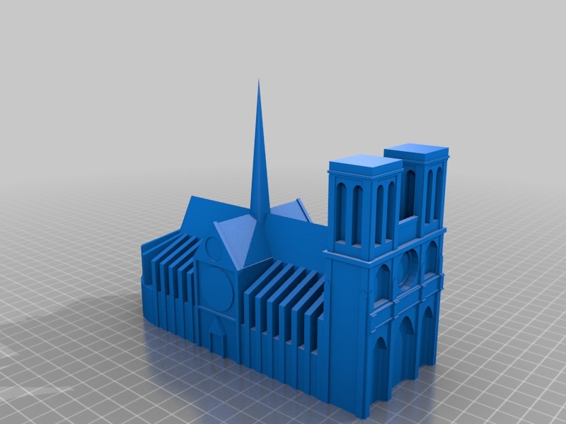 Model of Notre Dame de Paris