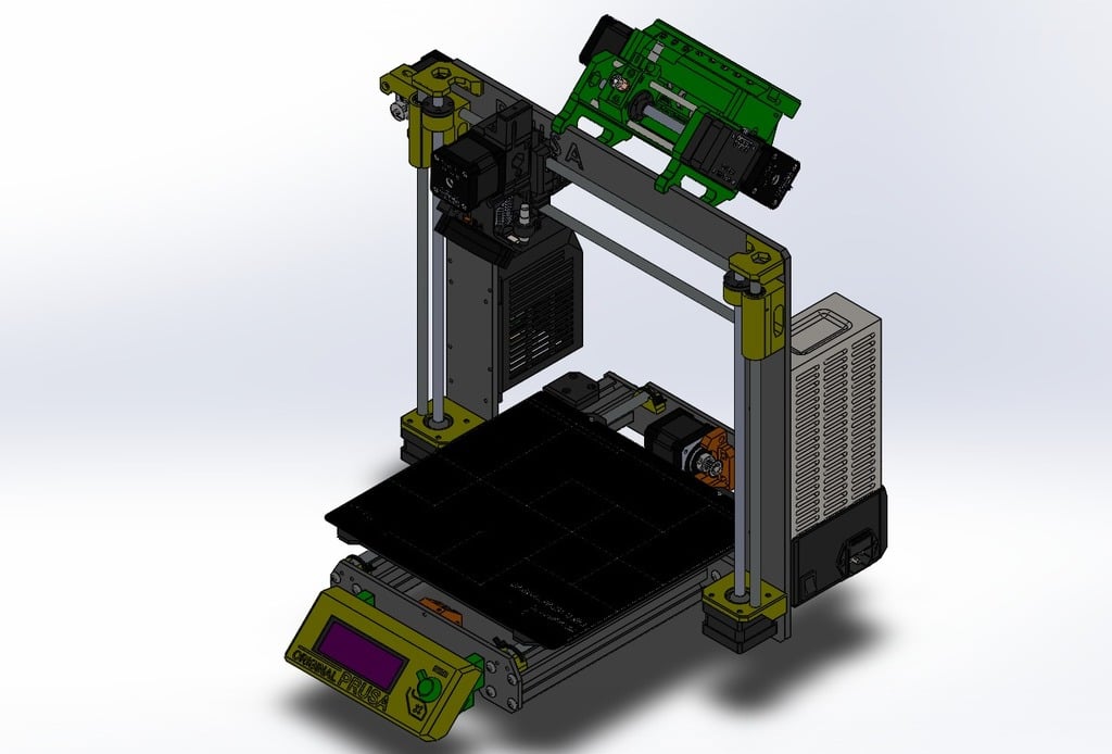 Prusa i3 MK3S MMU2S SolidWorks Assembly (with STEP)