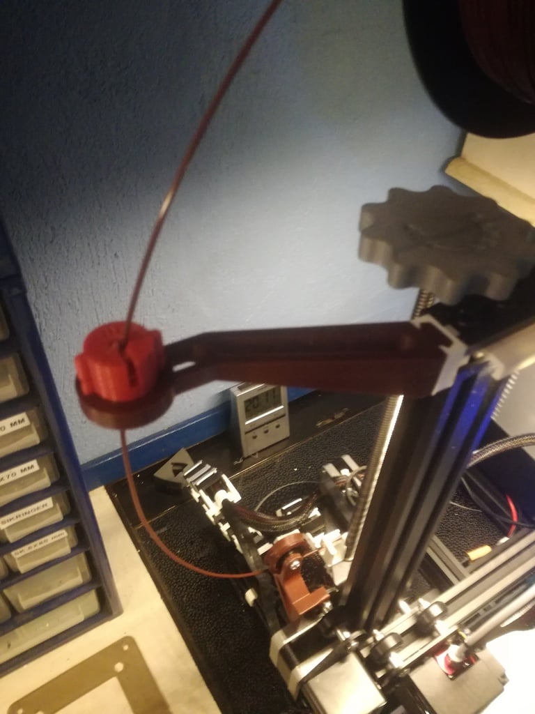 Ender 3 - Filament Filter WITH filament guide arm