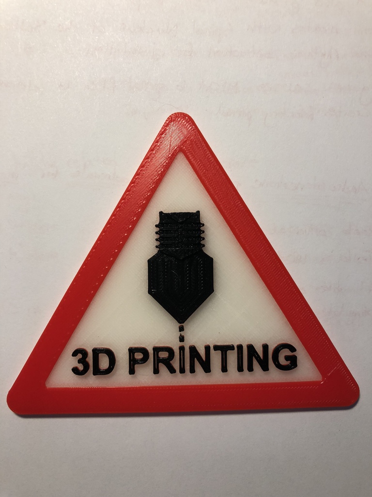 3D Printing Sign Combined For Color Print