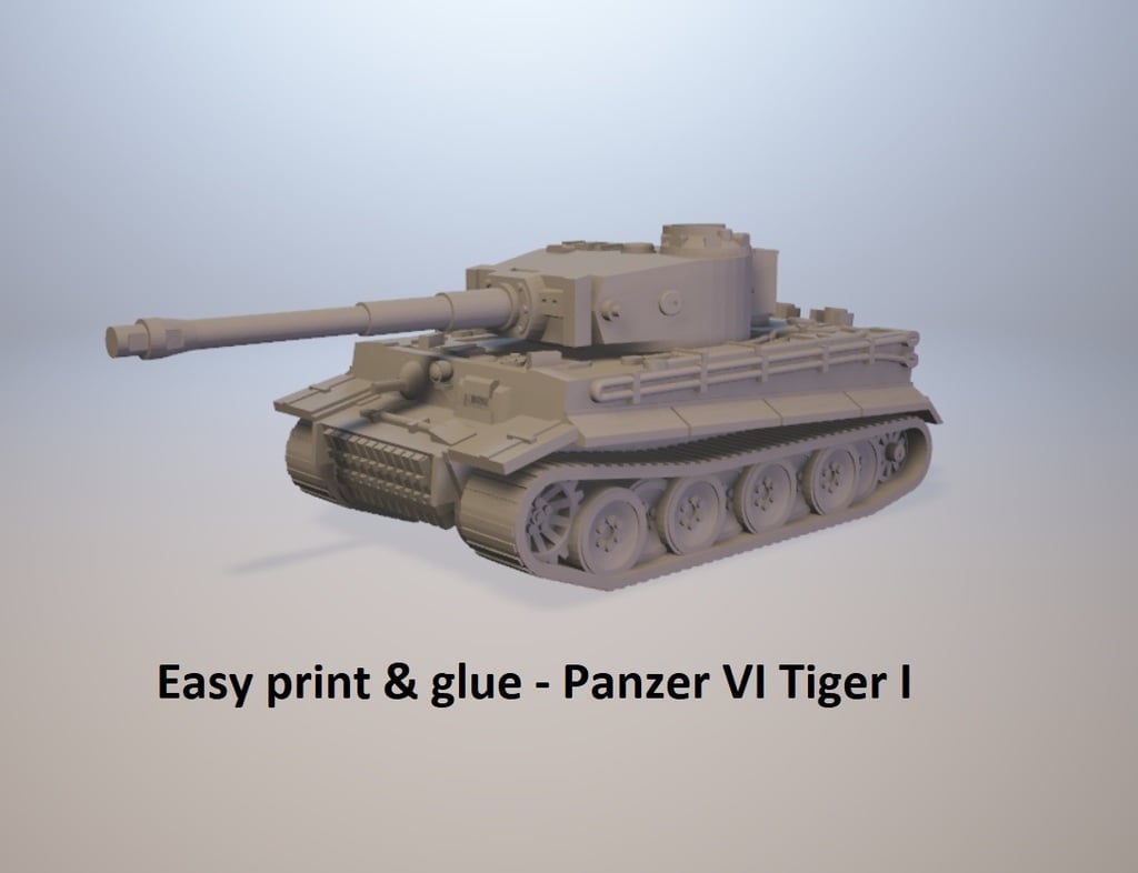 Easy print & glue - Tiger I