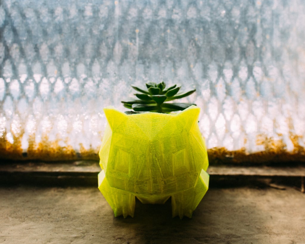 Bulbasaur Planter with Sloped Drainage