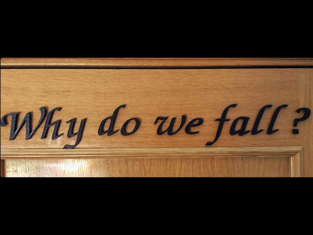 Why do we fall?