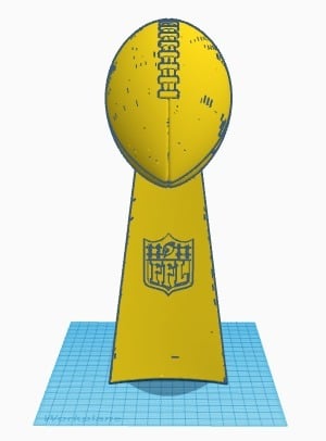 Fantasy Football Trophy (Half Scale)