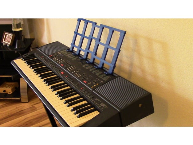 GCDN Keyboard Music Score Stand,Portable Sheet Music Stand Music Book Holder Stand for Most Electronic Organ Electric Pianos Black