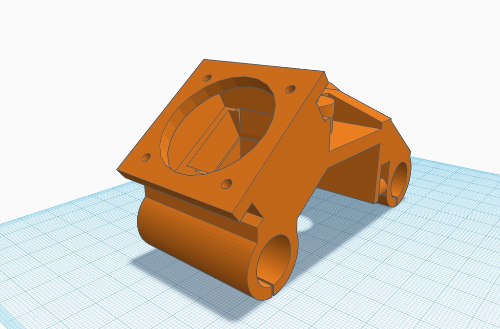 Super Simple ANET A6 E3D Carriage for Bowden *EASY PRINT*