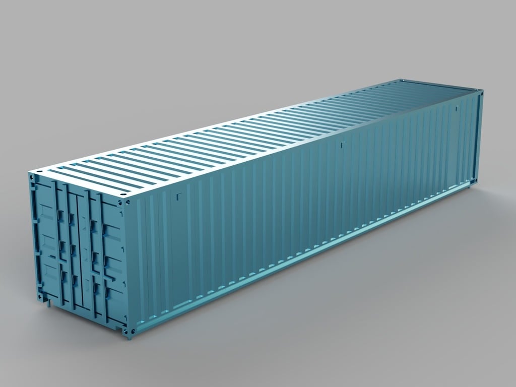 HO scale container 40ft (piko-compatible)