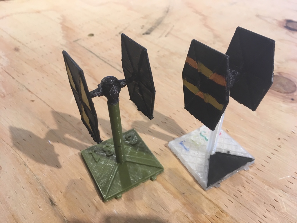 TIE/fo fighter base for x-wing miniatures game