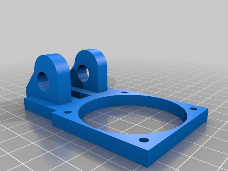 printrbot directdrive extruder 50mm fan mount (with pivot mount holes)