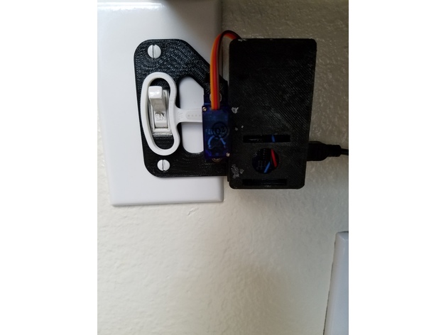 Wemos D1 Mini Light switch servo mount (IOT project)