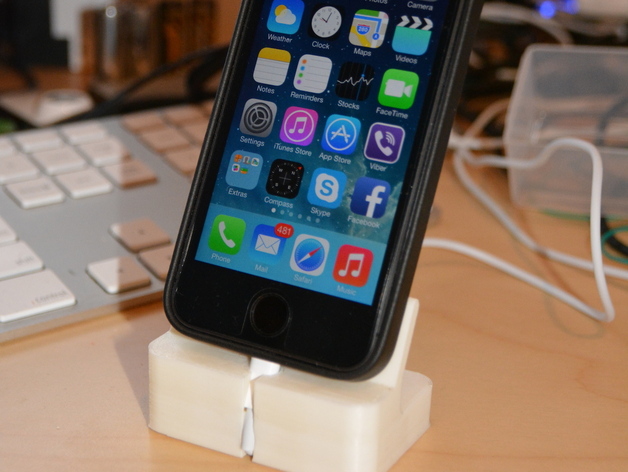 Cased iPhone 5S dock