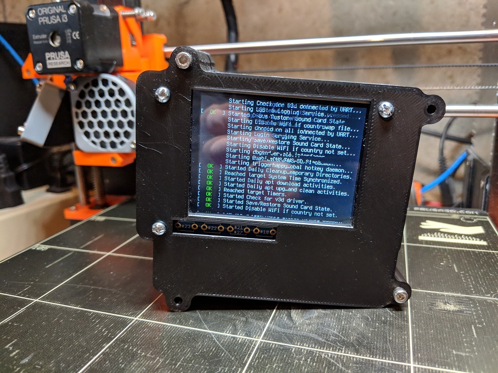 Raspberry Pi 3 Case for PiTFT 2.8 LCD and LiFePO4 UPS 