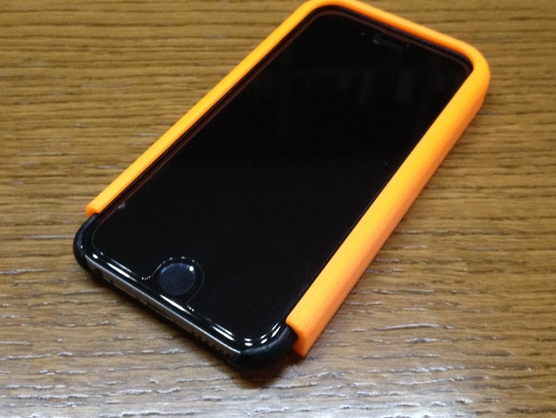 iPhone 6/6+ leather case slide-in shelf/wall pocket