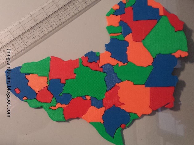 Gambia.  FOR AFRICA MAP PUZZLE