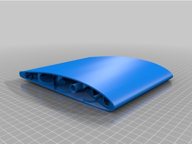 Complete 1133mm Clark-y airfoil wing (similar to 3dlabprint)