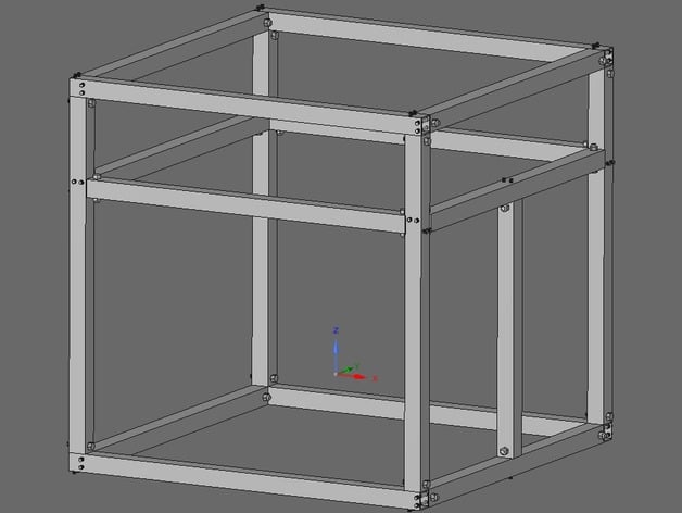 Rigid Square-Tube All-Metal Frame for DIY Projects (3D Printer, Metal Frame Furniture, etc)