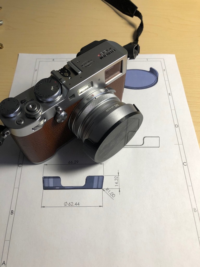 Fujifilm X100F lens hood cap 