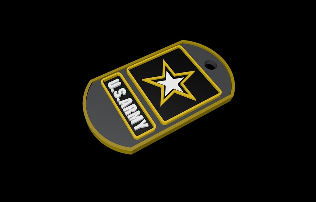 US Army DogTag - Keychain