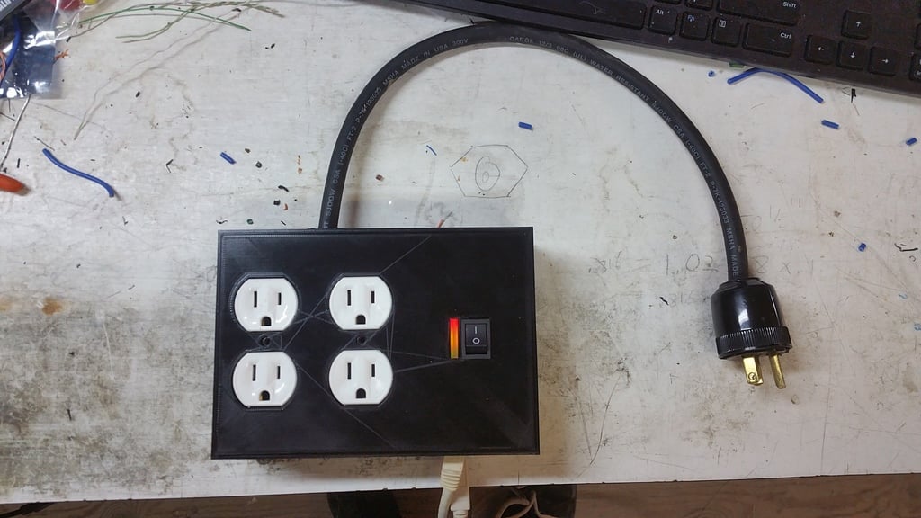 Web Controlled Power Outlets - For 3D Printer Workspace