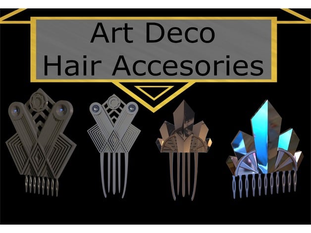 Art Deco Hair Combs
