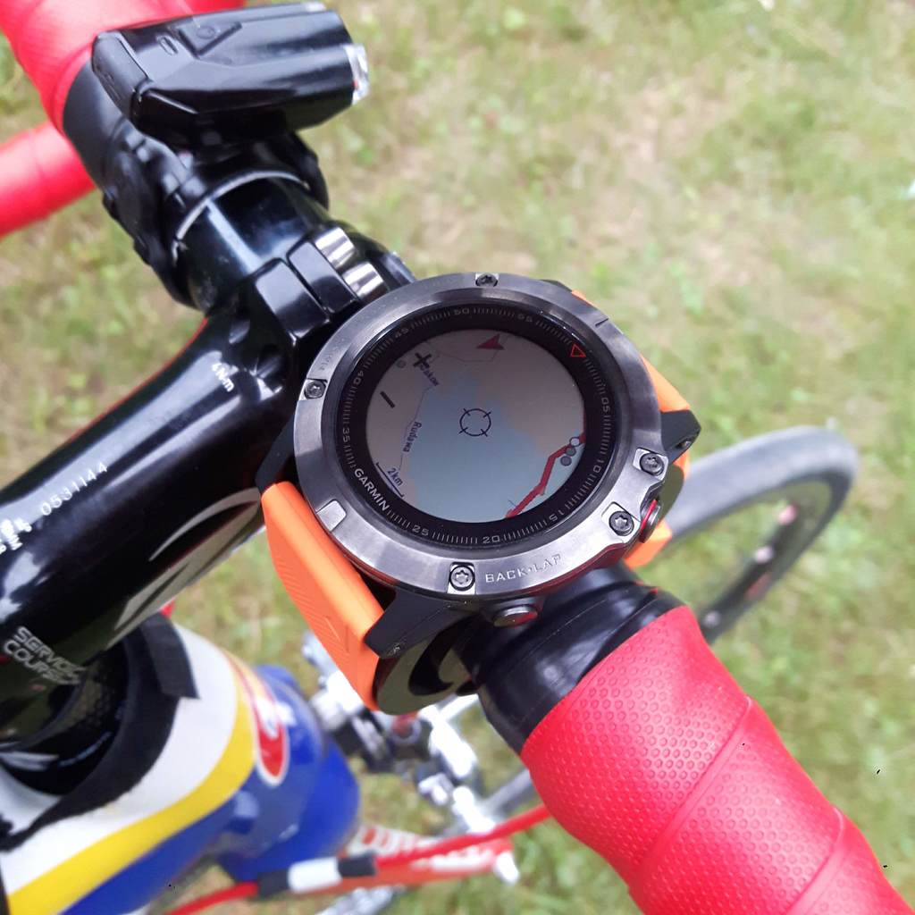 Garmin Fenix or other smart watch bike grip mount