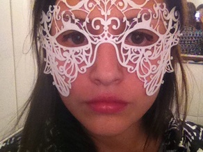 Female mask 3D model