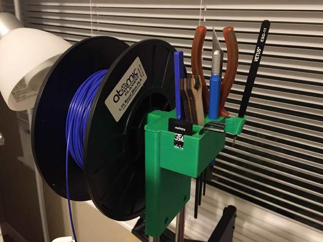 Handle Spool and Tool Holder for Printrbot Simple Metal