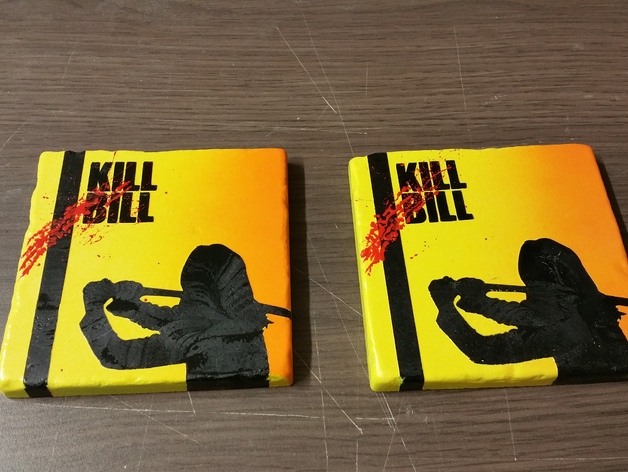 Kill Bill marble coaster