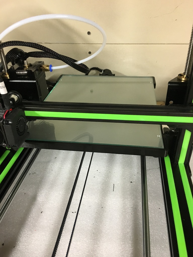 Anet E10 Glass Frame w. Bed Cable relief