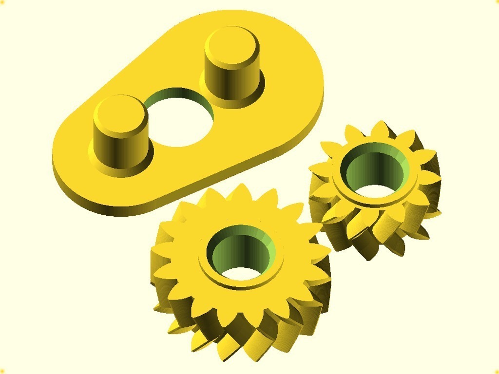 Demo Set for: Parametric Involute  Bevel and Spur Gears
