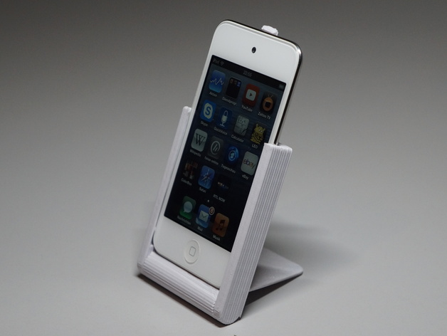Hinged iPod touch stand