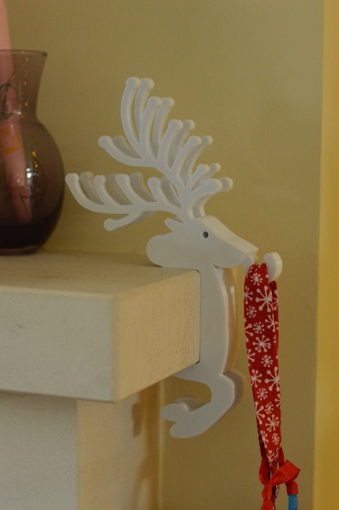 Christmas Reindeer Stocking Holder