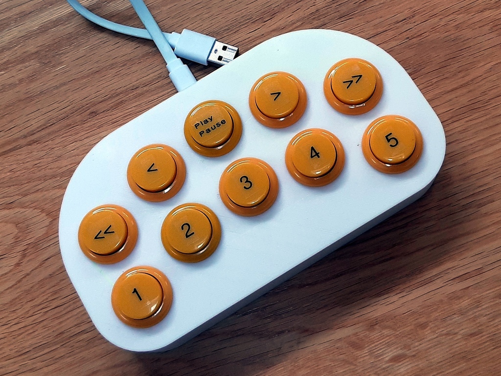 Arcade Buttons Media Keyboard