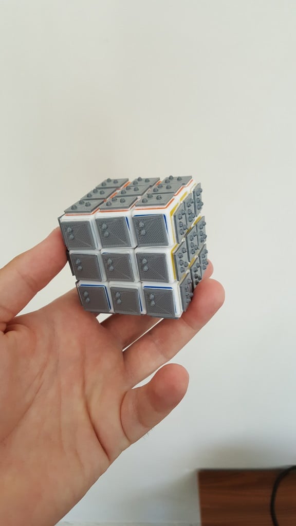 Braille Rubik Cube Face Tile 