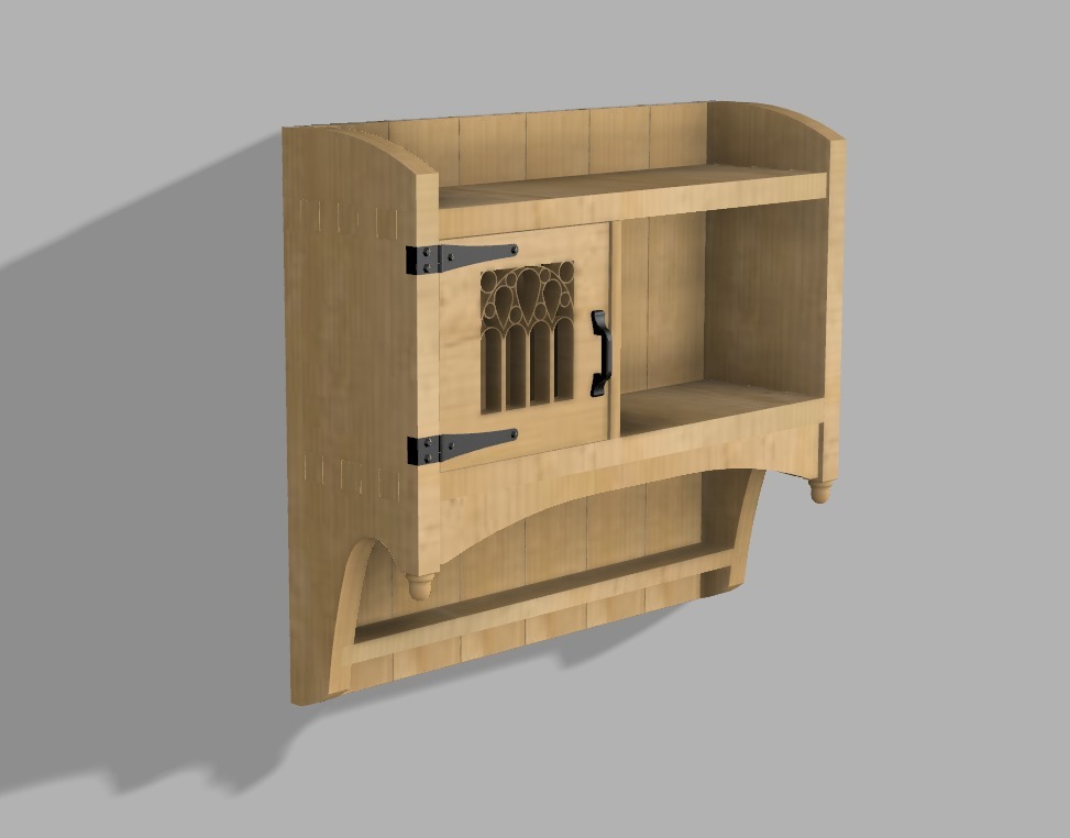 Small shelf with cupboard