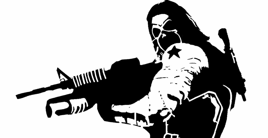 Winter Soldier stencil