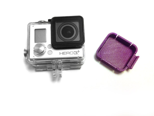 Gopro Hero 3+ Black lens cap with flexible clips