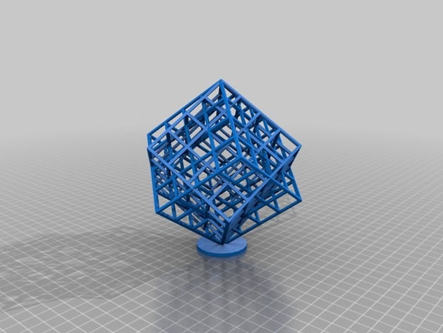 Hollow lattice cube 2