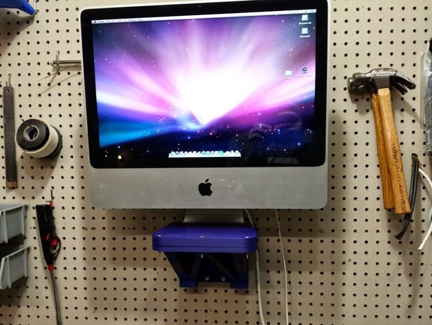 iMac wall mount with latch