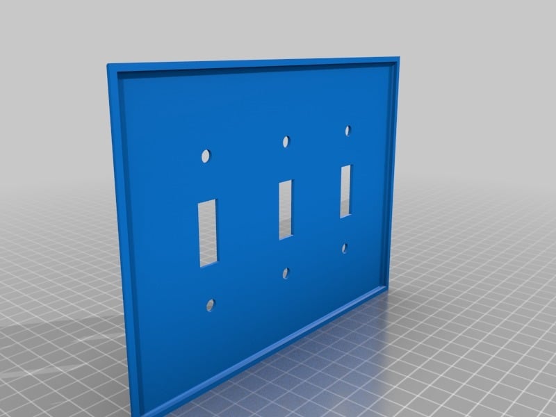 Light Switch Cover w/ Hooks (3 switch)