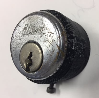 Mortise cylinder lock holder