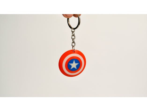 Captain America Shield Keychain