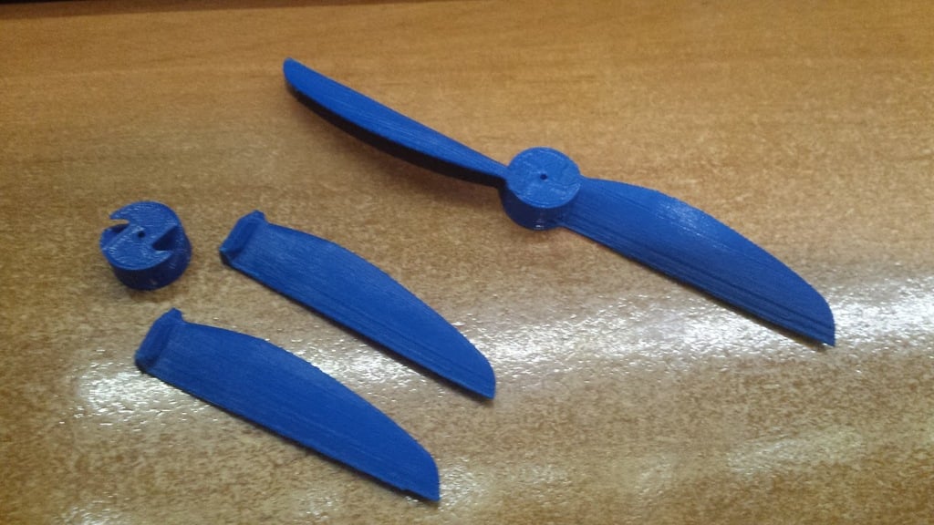 3D Printed 2 blade propeller 6xY