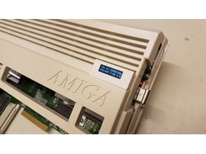Amiga 600 Gotek USB bracket v2 - FlashFloppy OLED