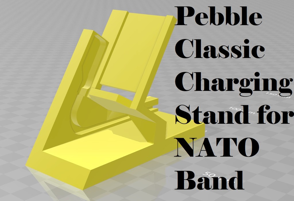 Stronger Pebble Classic Charging Stand for NATO Band