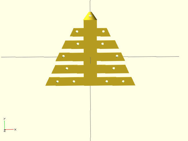 Christmas tree for decoration.