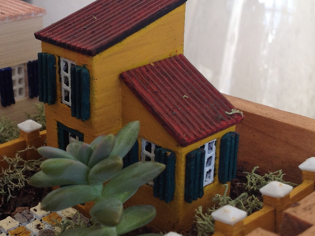 Miniature House Mediterranean 1